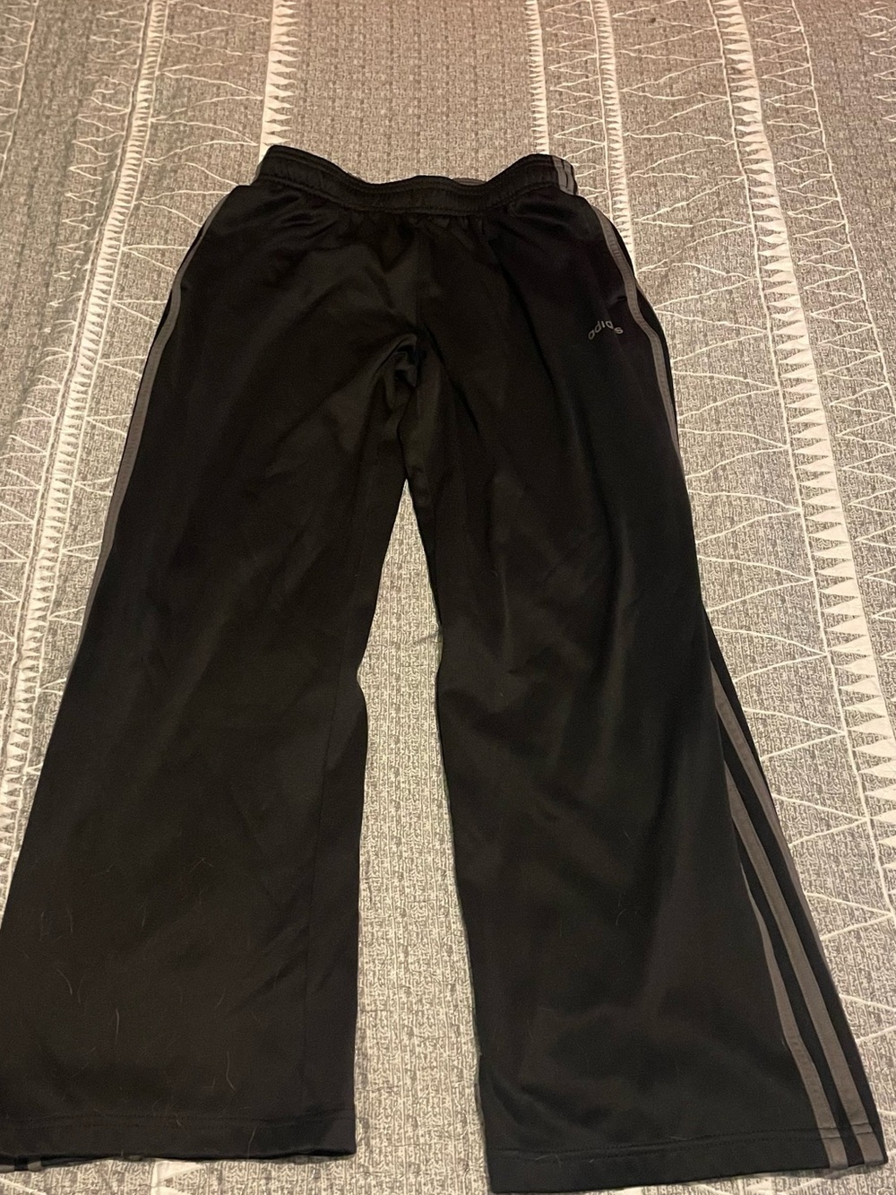 Adidas Black Kids Athletic Track Pants